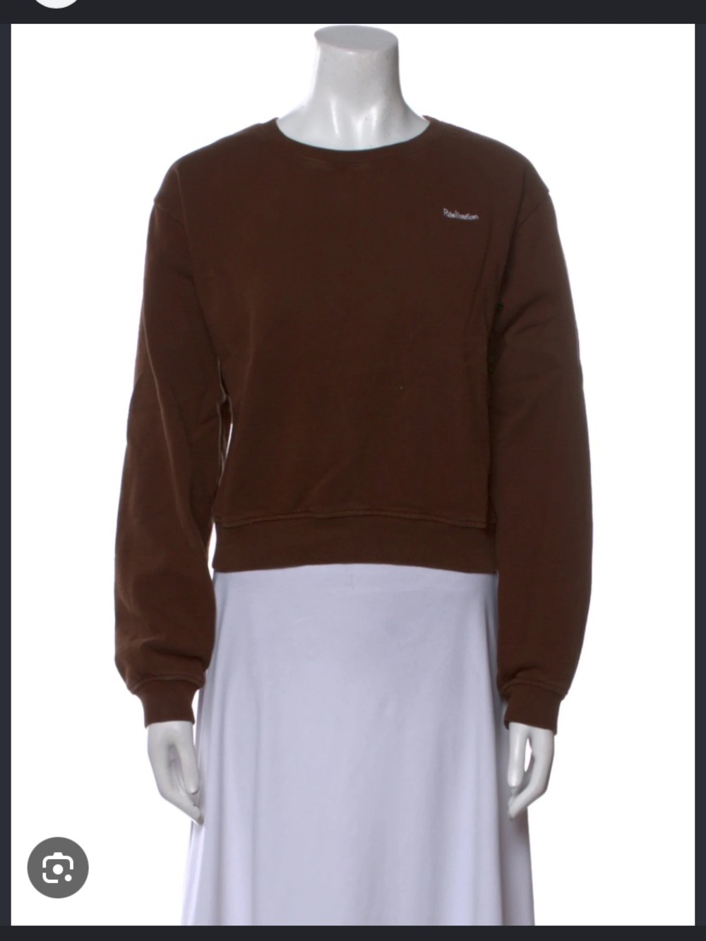 Realisation Par Brown Crewneck Sweatshirt